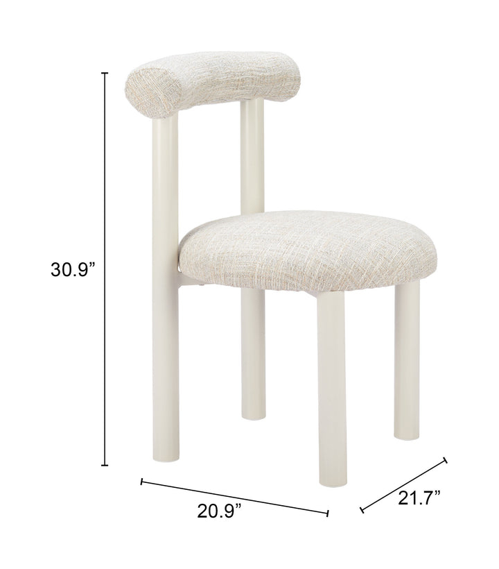 Zuo Ceres Dining Chair Beige