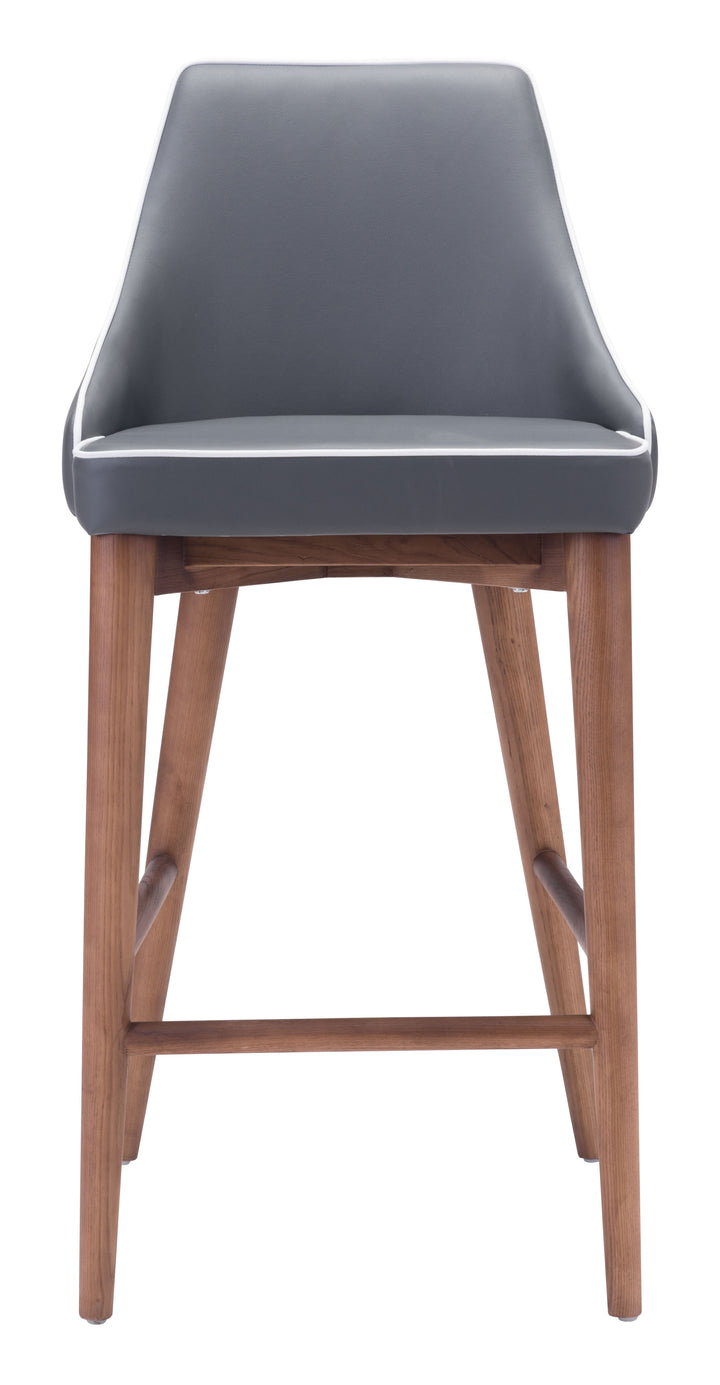 Zuo Moor Counter Stool Dark Gray