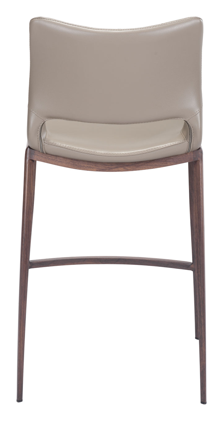 Zuo Ace Counter Stool (Set of 2) Brown & Walnut