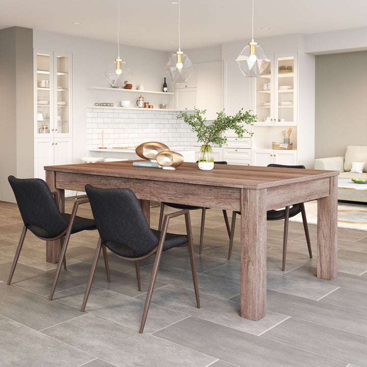 Zuo Desi Dining Chair (Set of 2) Black & Walnut