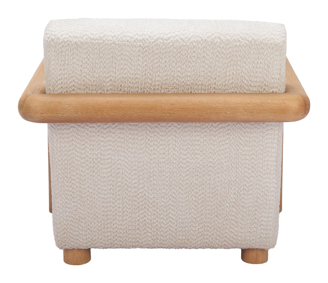 Zuo Subliem Accent Chair Cotton White