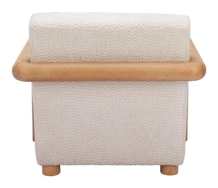 Zuo Subliem Accent Chair Cotton White
