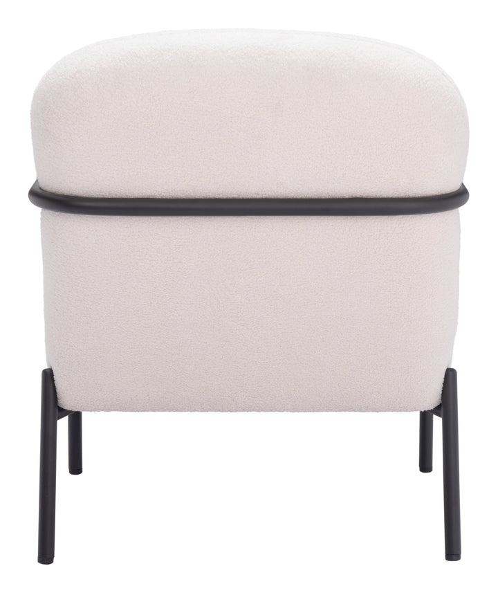 Zuo Chicago Accent Chair Ivory