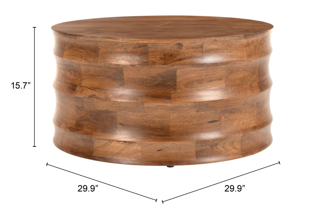 Zuo Antium Coffee Table Walnut