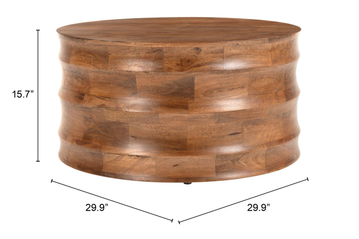 Zuo Antium Coffee Table Walnut