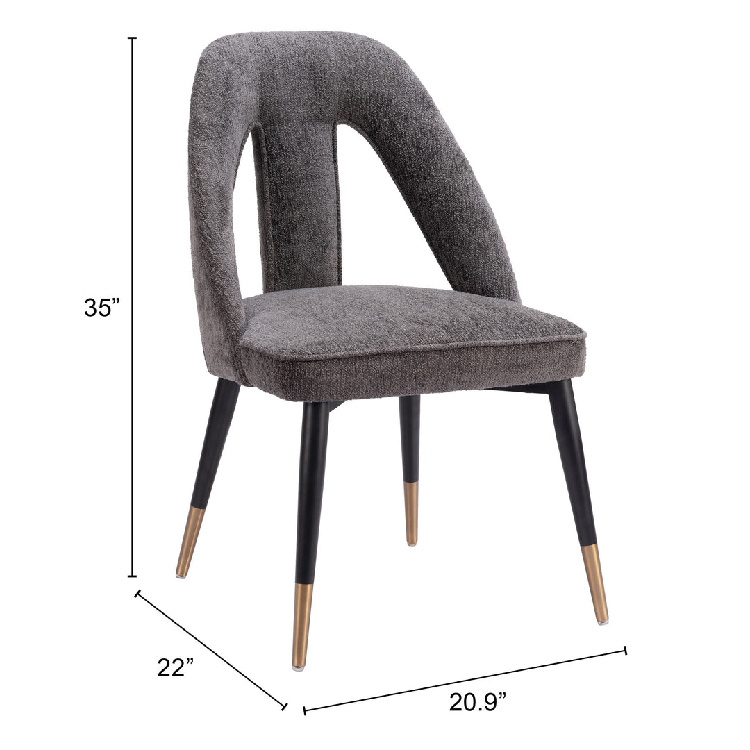 Zuo Artus Dining Chair Gray