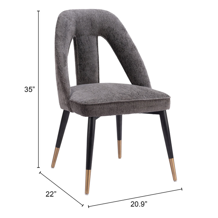 Zuo Artus Dining Chair Gray
