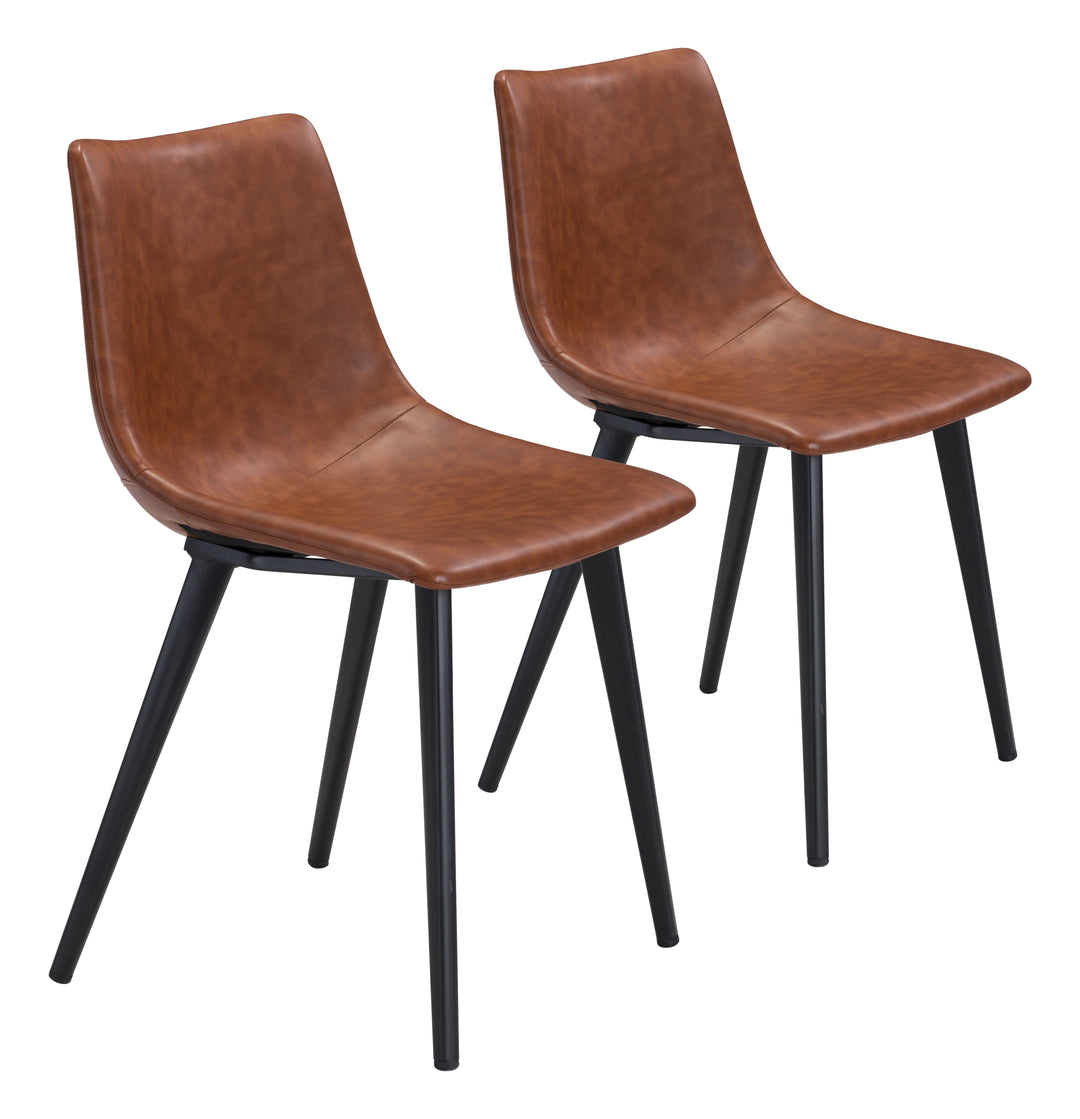 Zuo Daniel Dining Chair (Set of 2) Vintage Brown