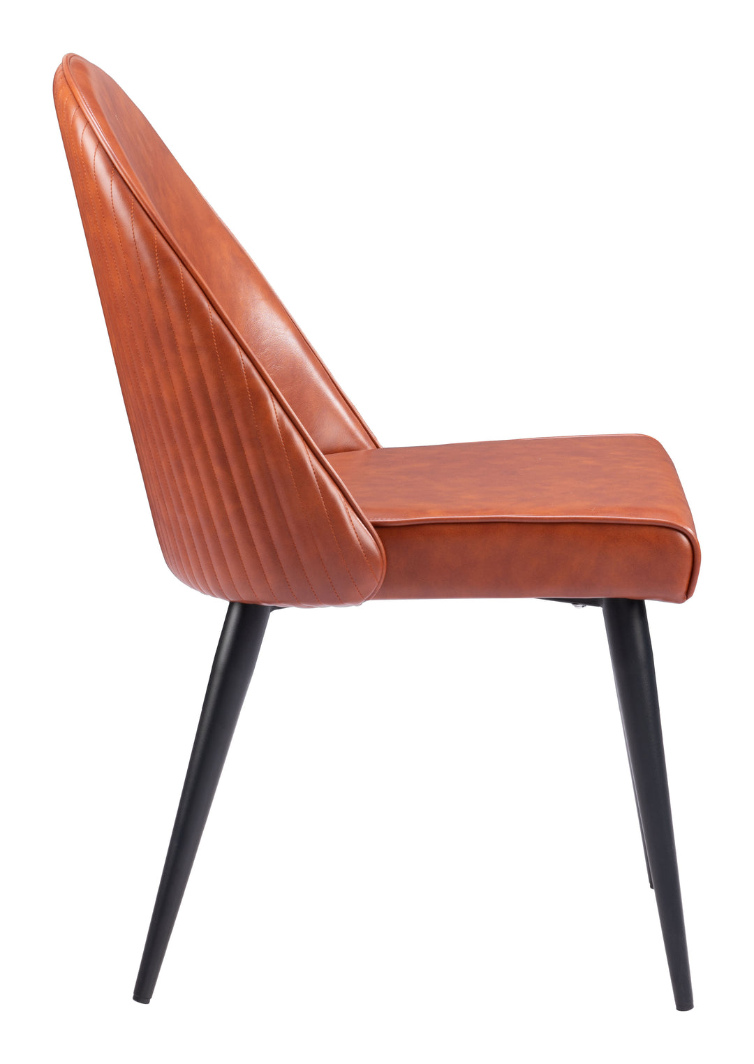 Zuo Silloth Armless Dining Chair (Set of 2) Brown