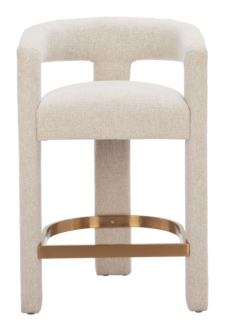 Zuo Saiko Counter Stool Beige