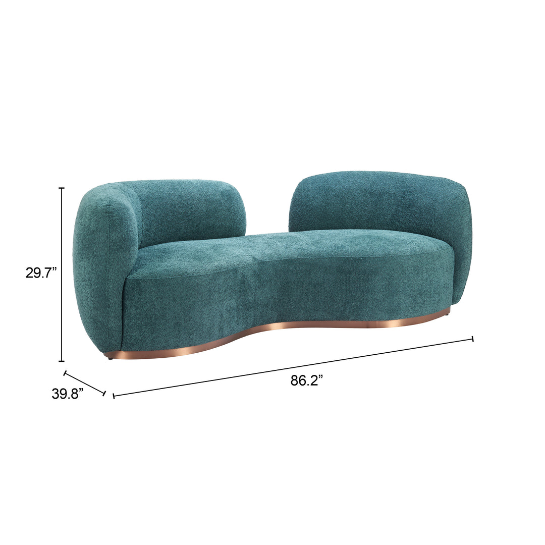 Zuo Jamela Sofa Teal