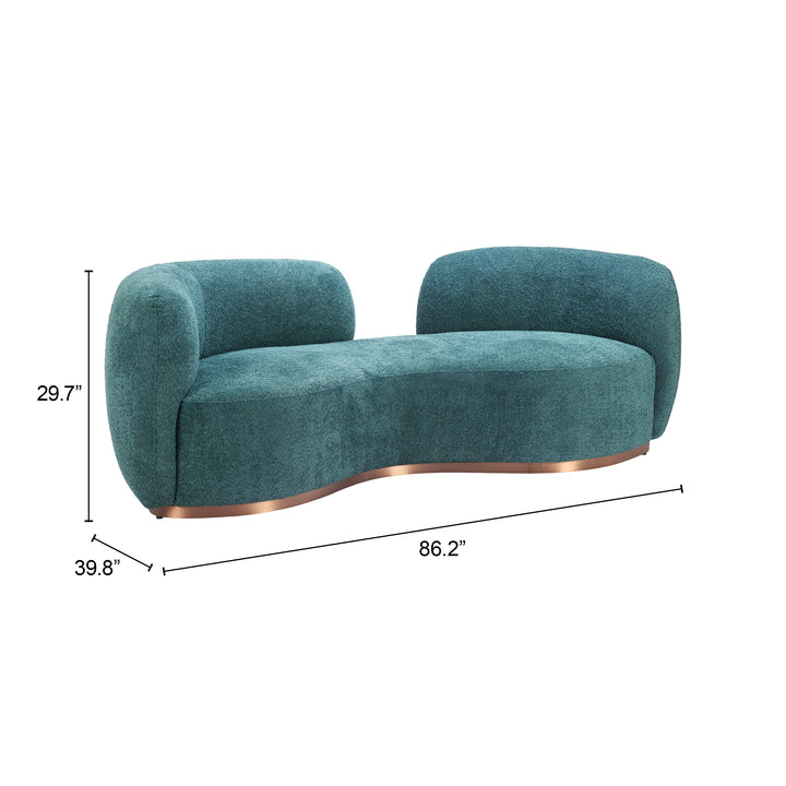 Zuo Jamela Sofa Teal