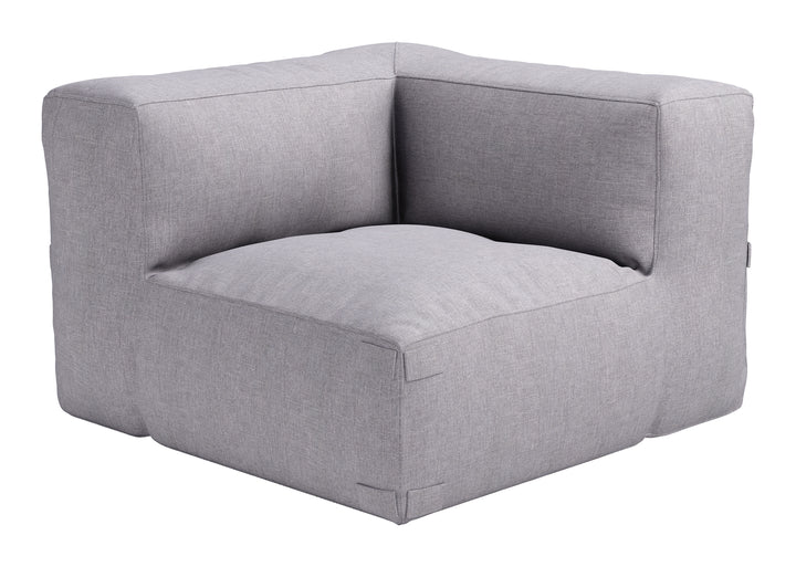 Zuo Luanda Corner Chair Gray
