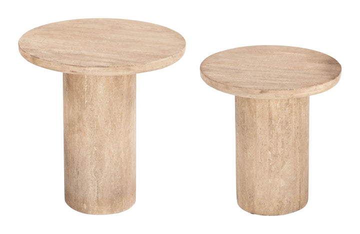 Zuo Fenith Accent Table Set (2-Piece) Natural