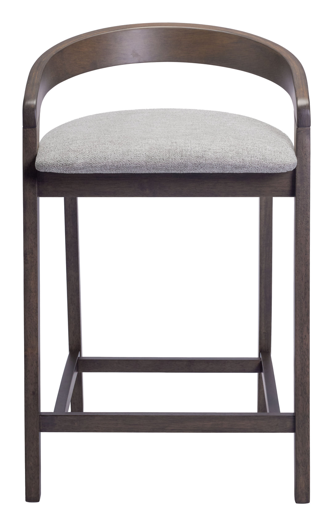Zuo Troy Counter Stool (Set of 2) Dove Gray & Espresso
