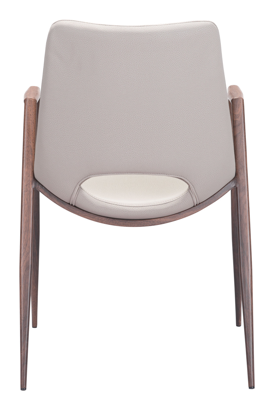 Zuo Desi Dining Chair (Set of 2) Beige & Walnut
