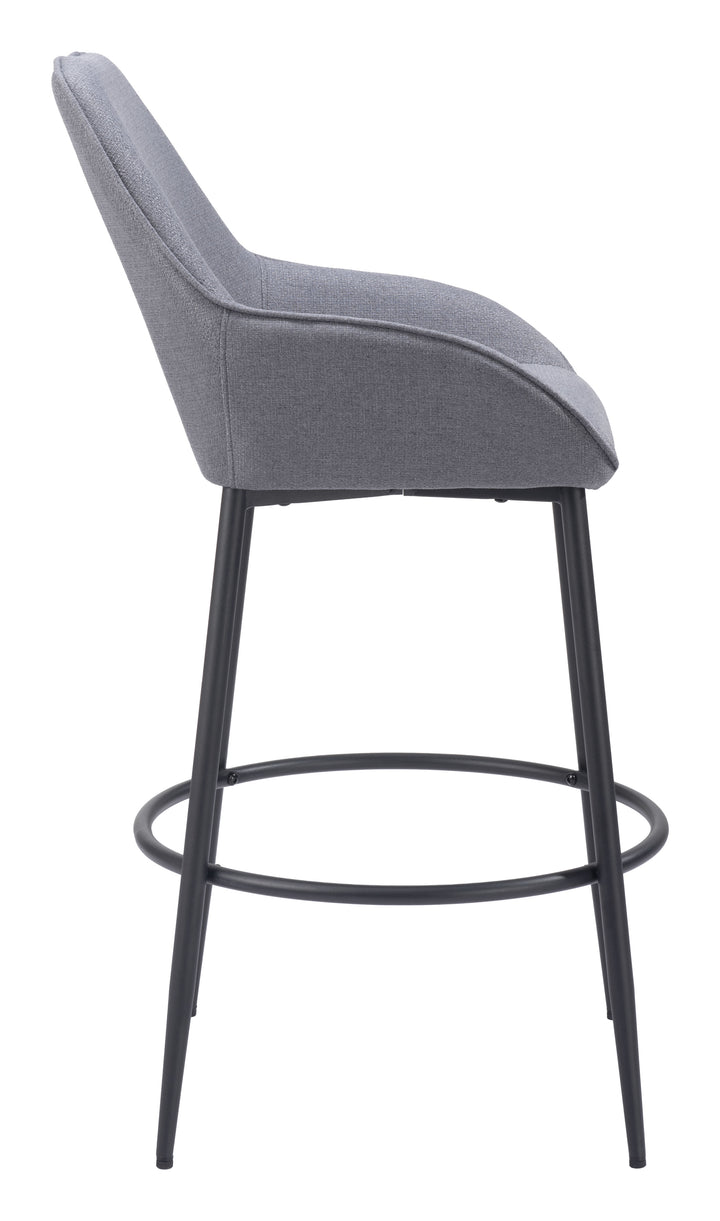 Zuo Vila Barstool (Set of 2) Gray