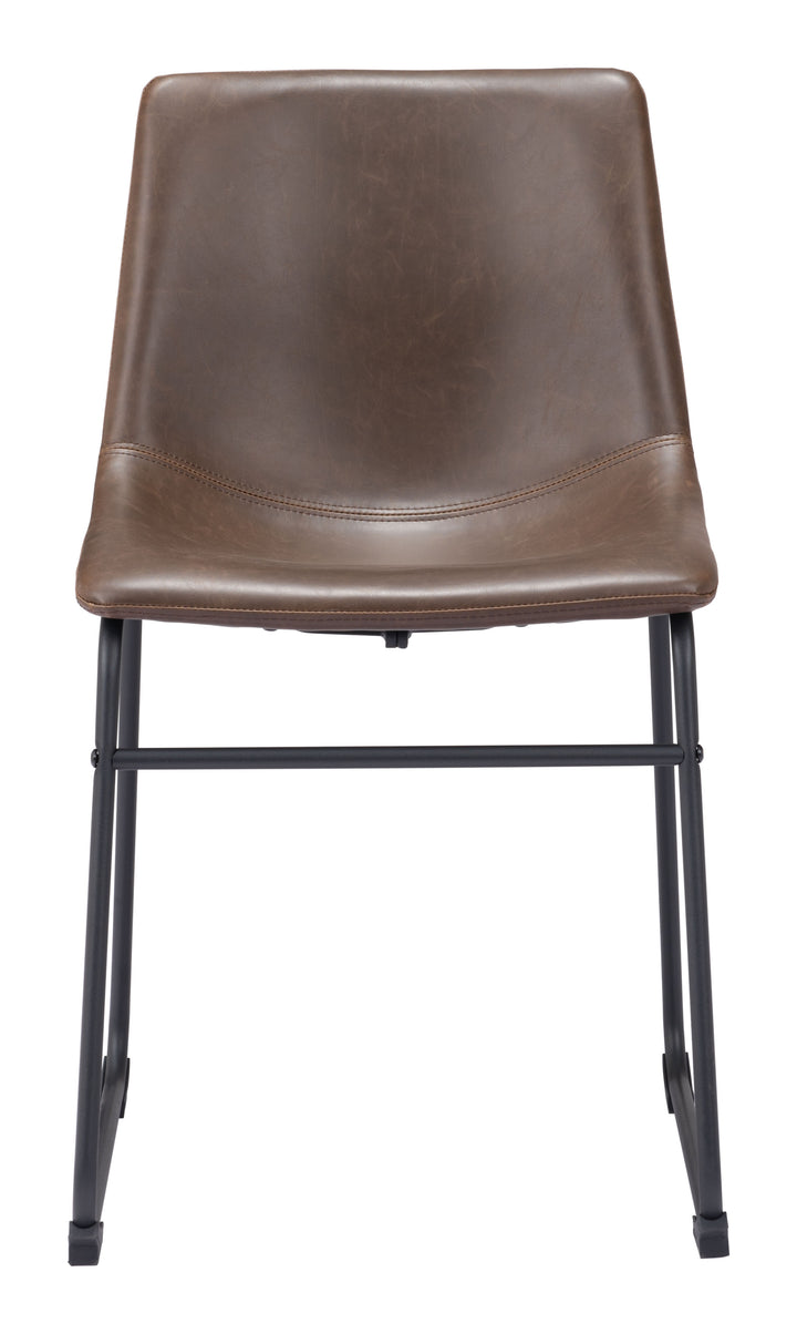 Zuo Smart Dining Chair (Set of 2) Vintage Espresso