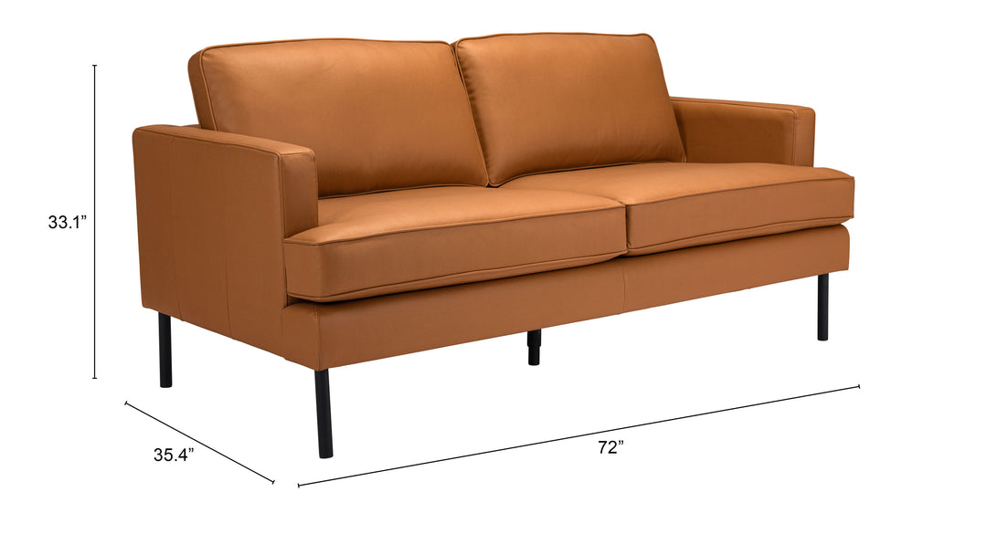 Zuo Decade Sofa Brown