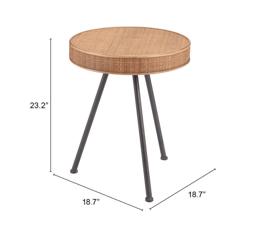 Zuo Stuart Side Table Natural