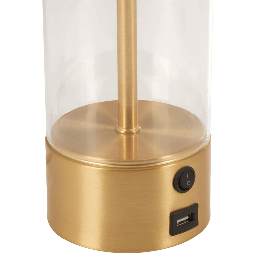 Zuo Boreal Table Lamp Beige & Gold