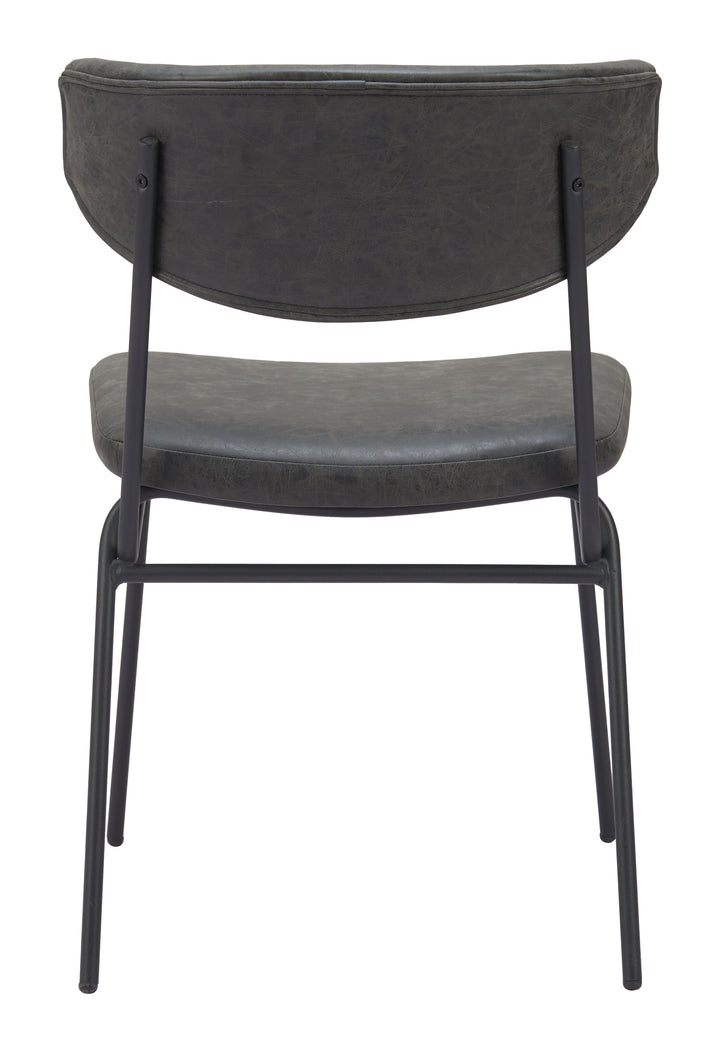 Zuo Charon Dining Chair (Set of 2) Vintage Black