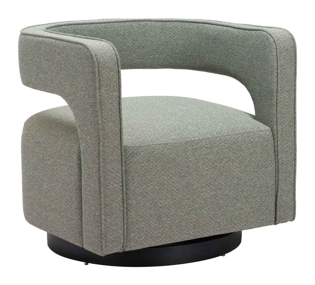 Zuo Turku Swivel Chair Sage Green
