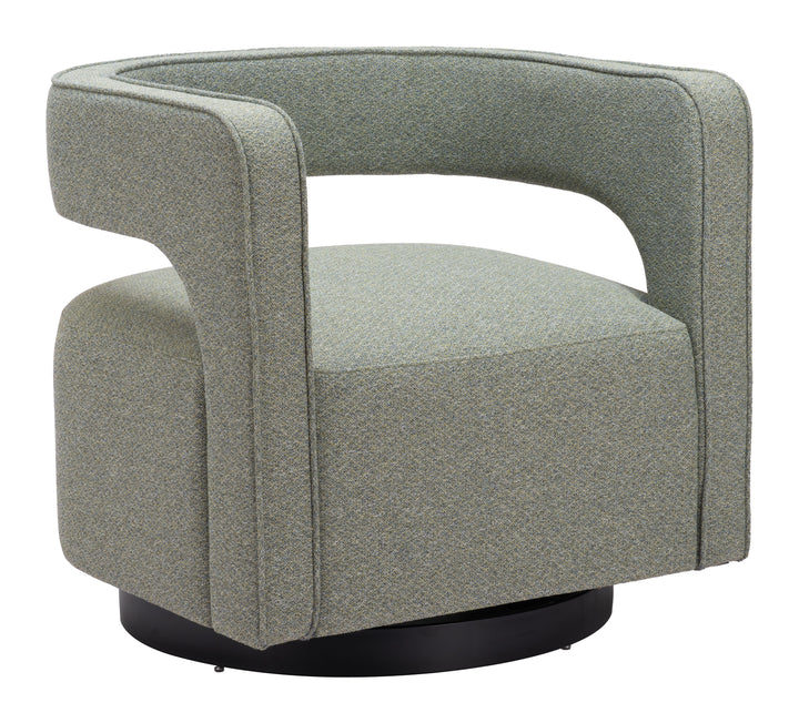 Zuo Turku Swivel Chair Sage Green
