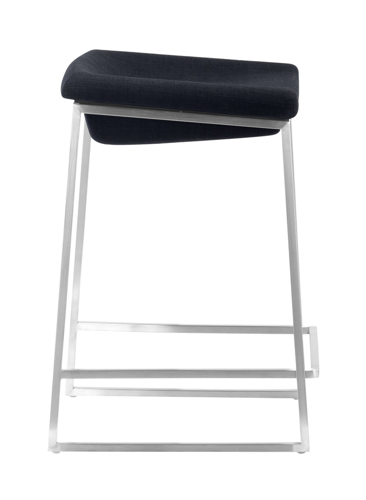 Zuo Lids Counter Stool (Set of 2) Dark Gray