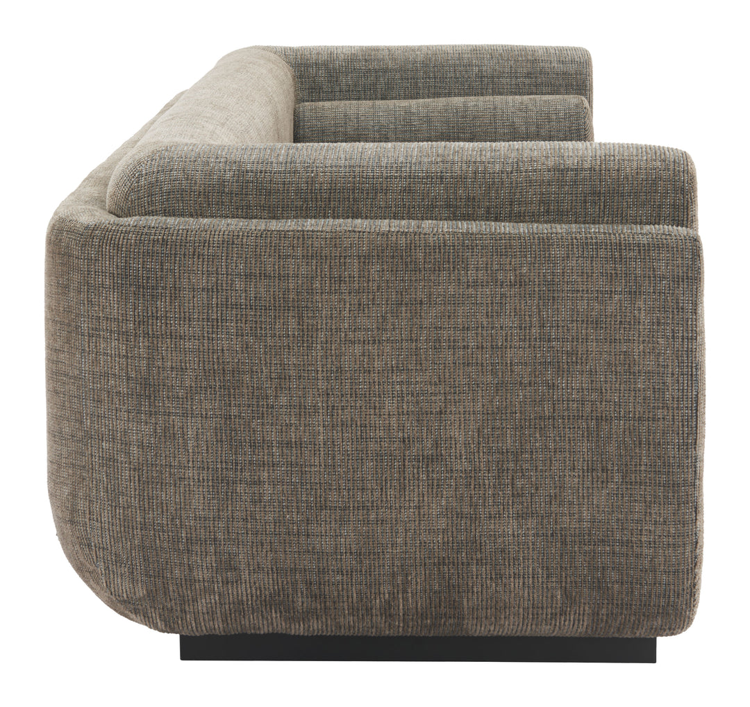 Zuo Sereneu Sofa Green Tweed