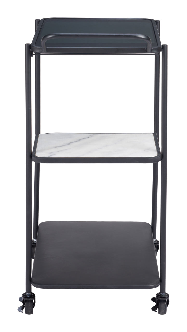Zuo Constanza Bar Cart Black