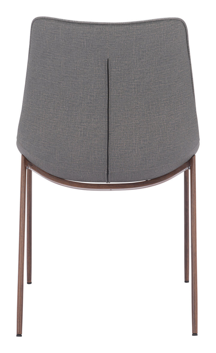 Zuo Magnus Dining Chair (Set of 2) Slate Gray & Walnut