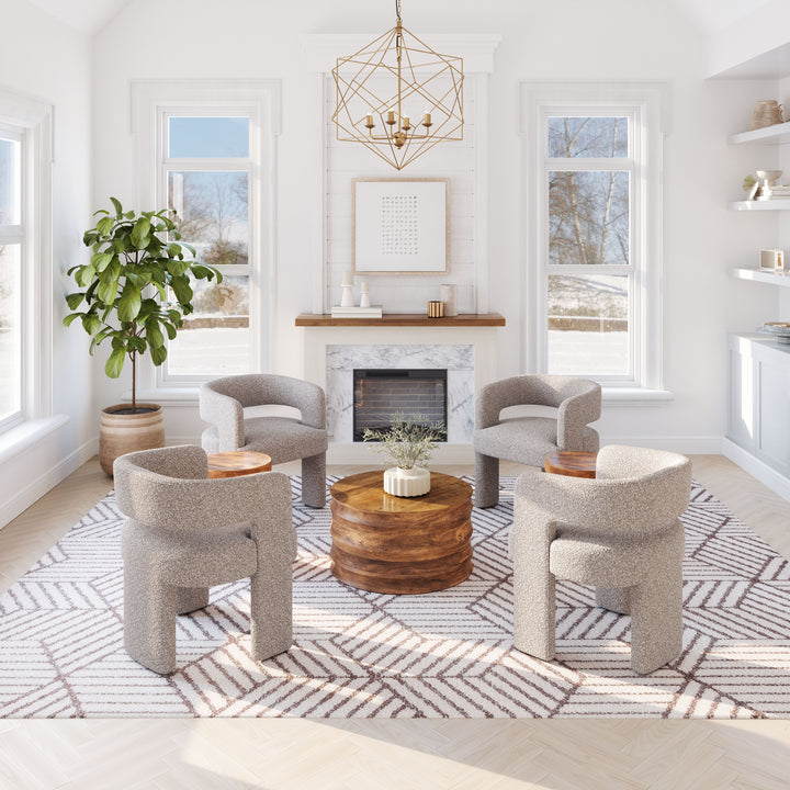 Zuo Java Accent Chair Sandy Beige