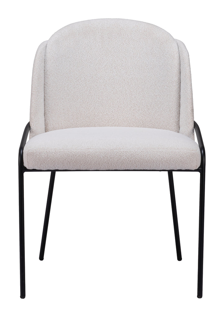 Zuo Jambi Dining Chair (Set of 2) Ivory
