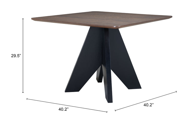 Zuo Lisse Square Dining Table Espresso