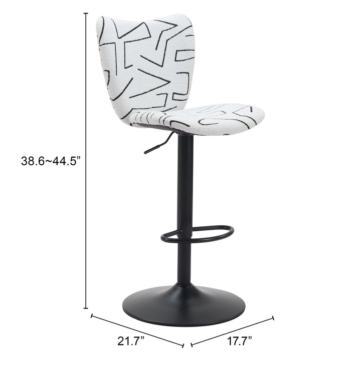 Zuo Elevate Barstool (Set of 2) White