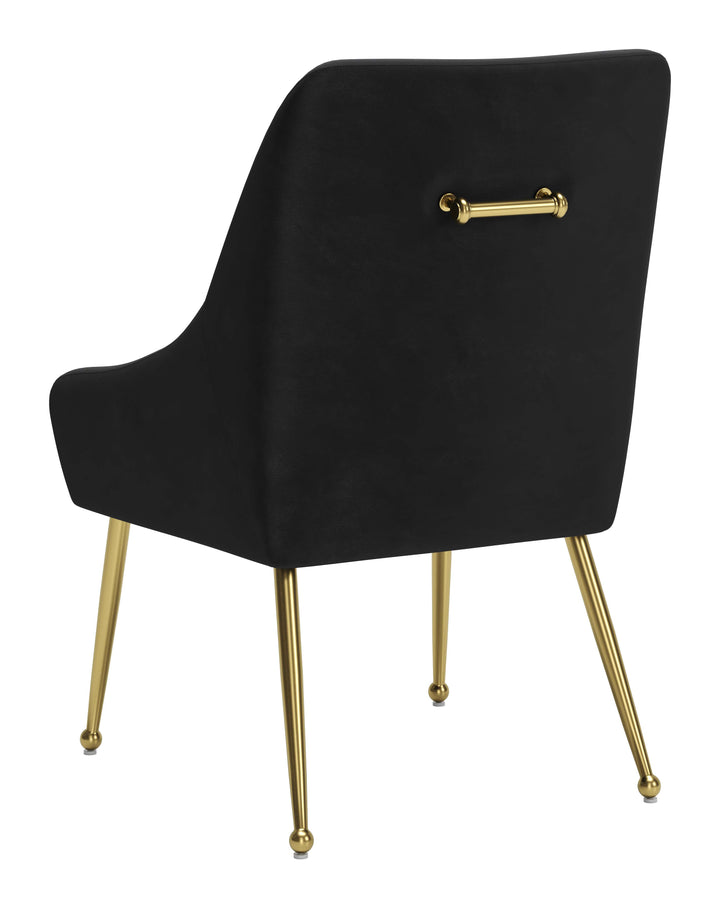Zuo Maxine Dining Chair Black & Gold