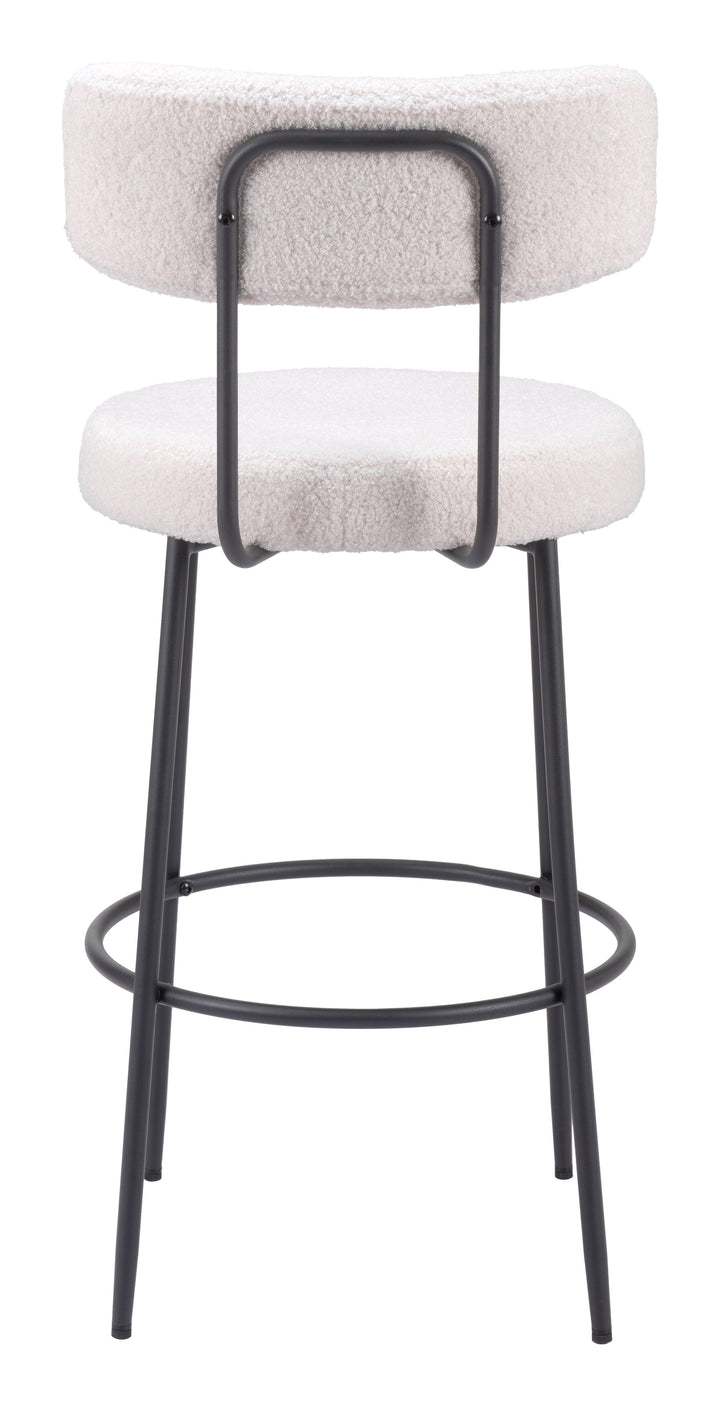 Zuo Blanca Barstool (Set of 2) Ivory