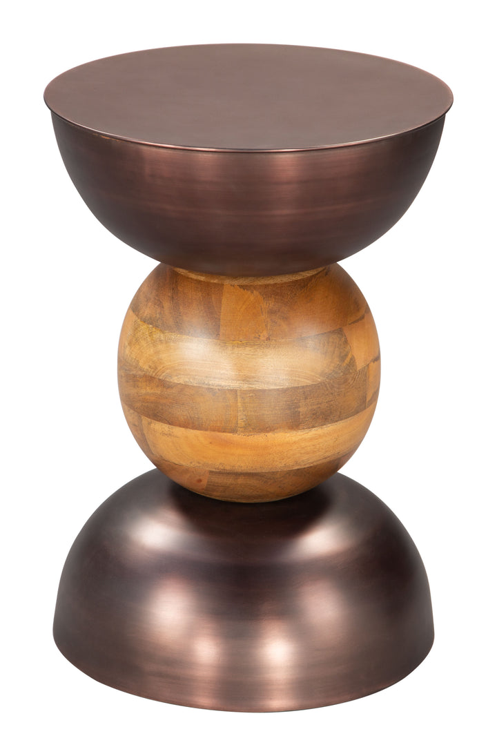 Zuo Tripoli Side Table Bronze