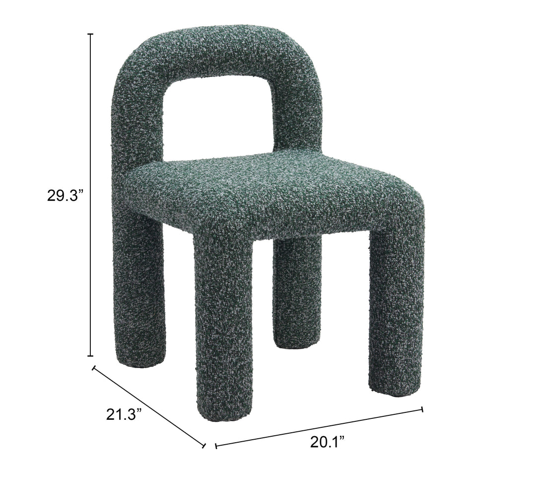 Zuo Arum Dining Chair (Set of 2) Snowy Green