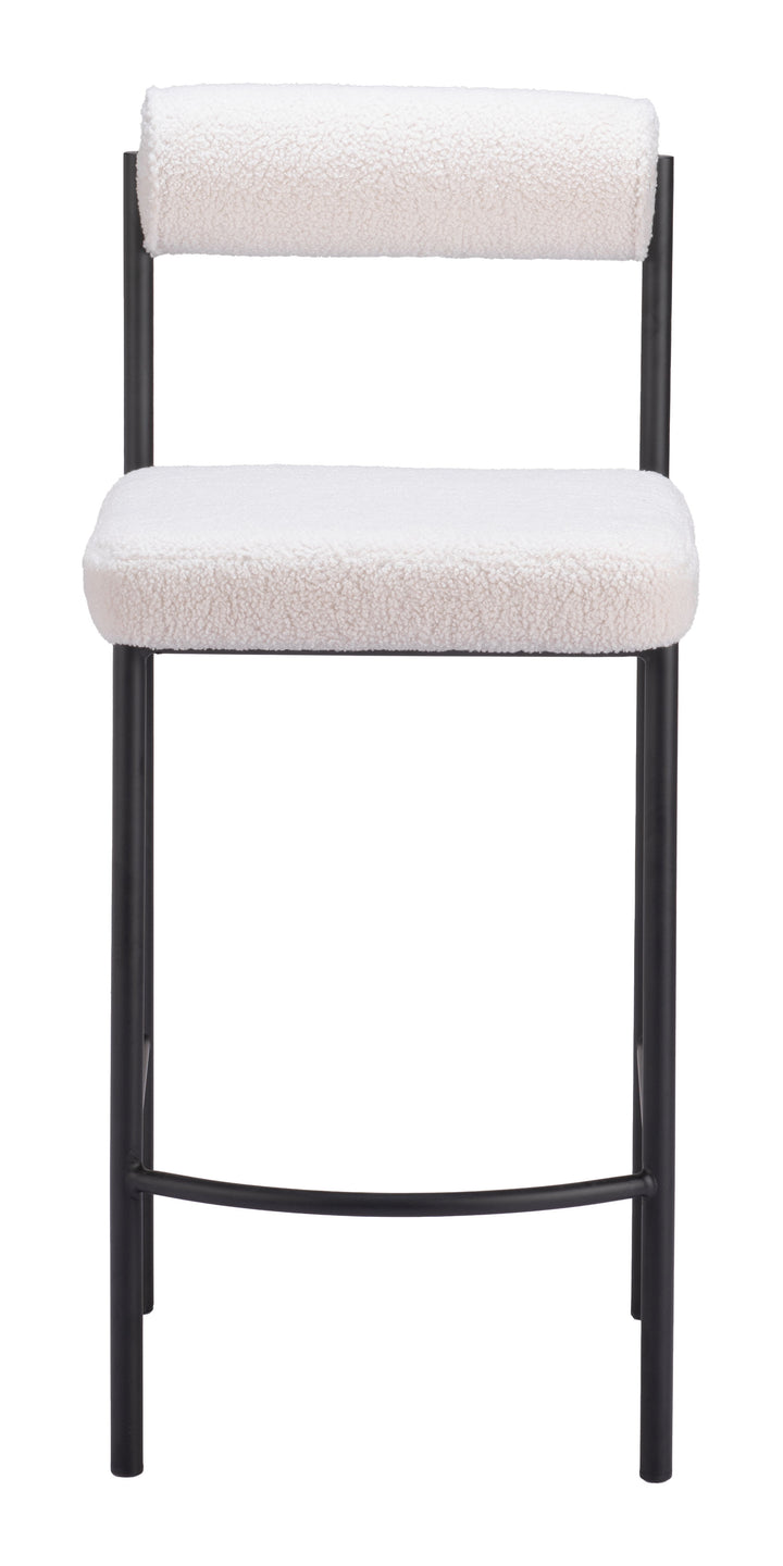 Zuo Livorno Counter Stool (Set of 2) Ivory