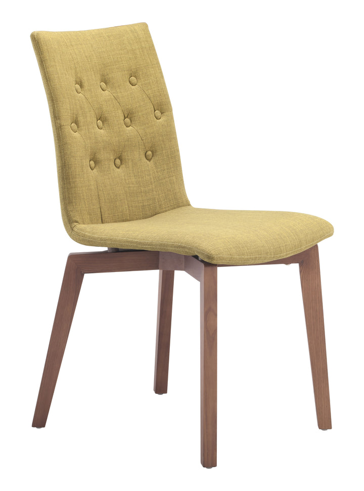 Zuo Orebro Dining Chair (Set of 2) Pea Green