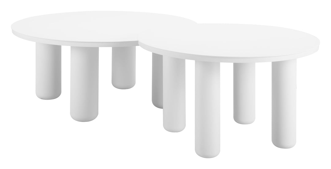 Zuo Ola Coffee Table Set (2-Piece) White