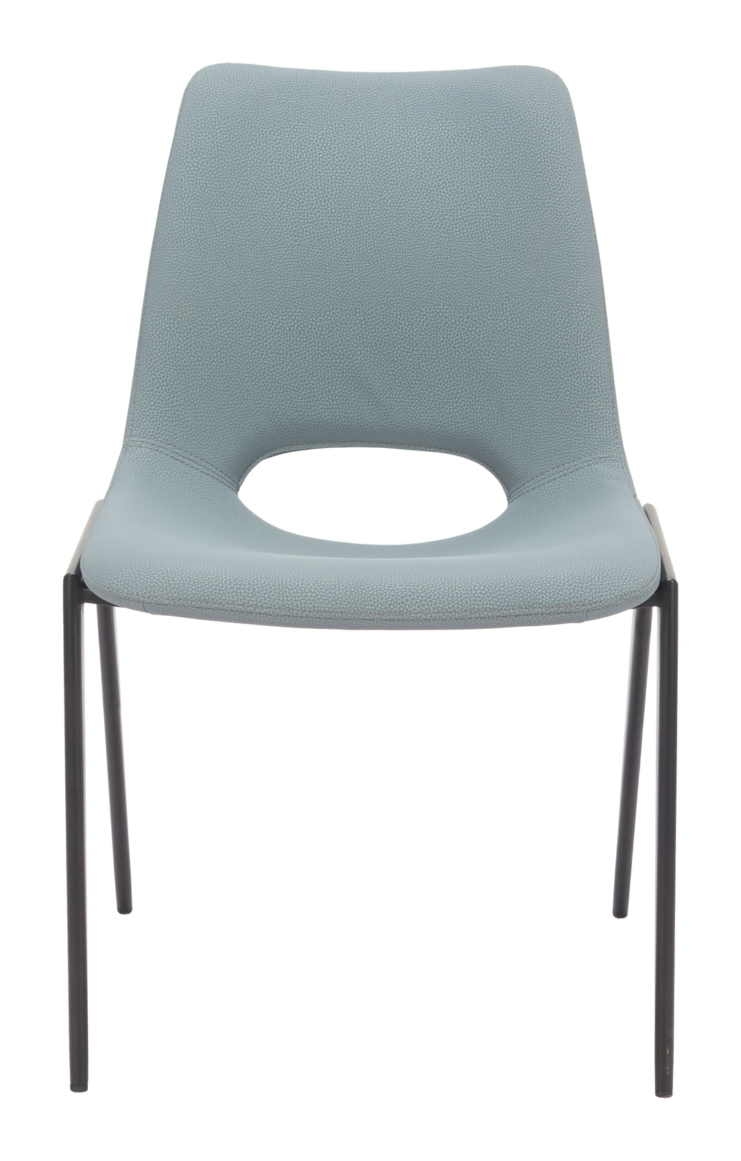Zuo Desi Armless Dining Chair (Set of 2) Azure Gray
