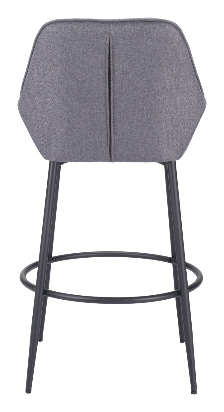 Zuo Vila Barstool (Set of 2) Gray