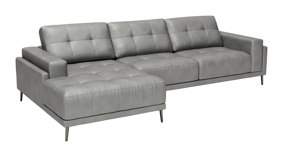 Zuo Bliss LAF Chaise Sectional Gray