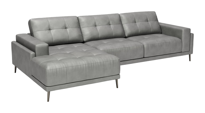 Zuo Bliss LAF Chaise Sectional Gray
