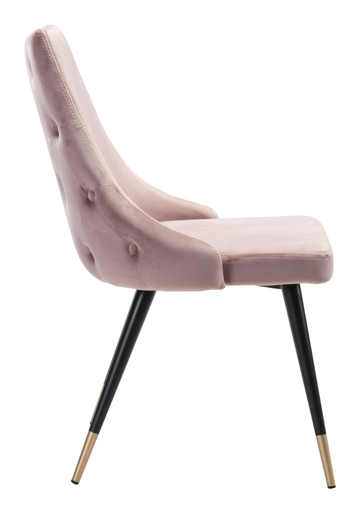 Zuo Piccolo Dining Chair (Set of 2) Pink