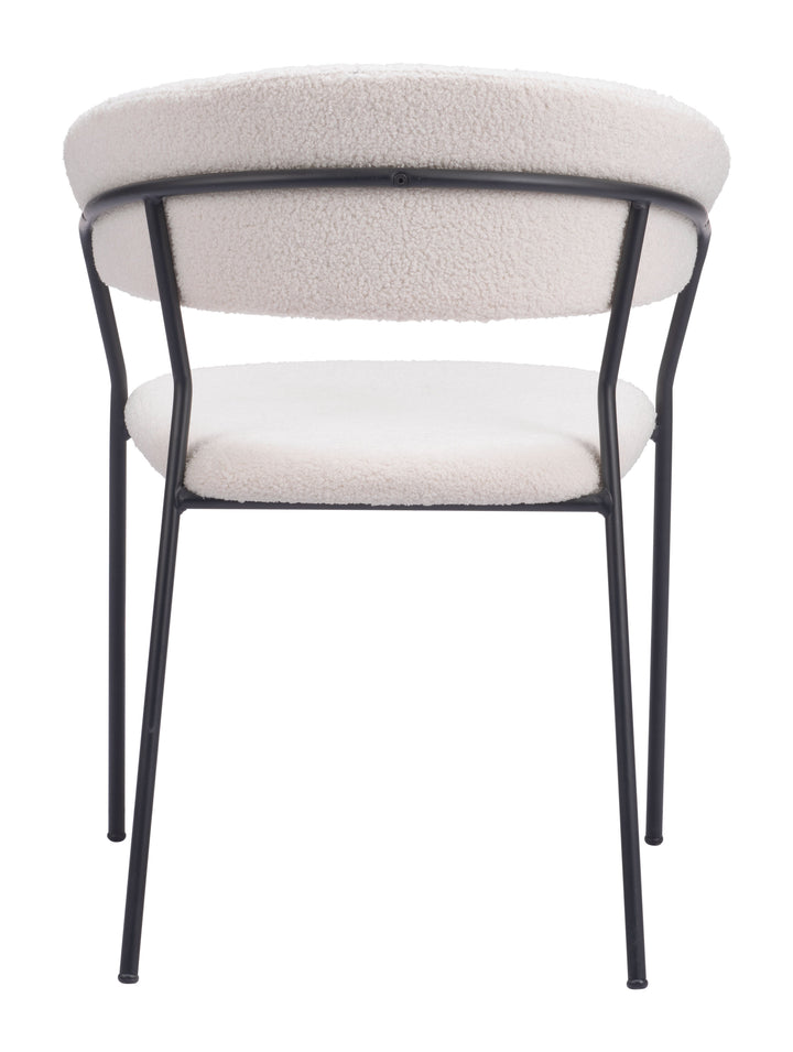 Zuo Josephine Dining Chair (Set of 2) Cream