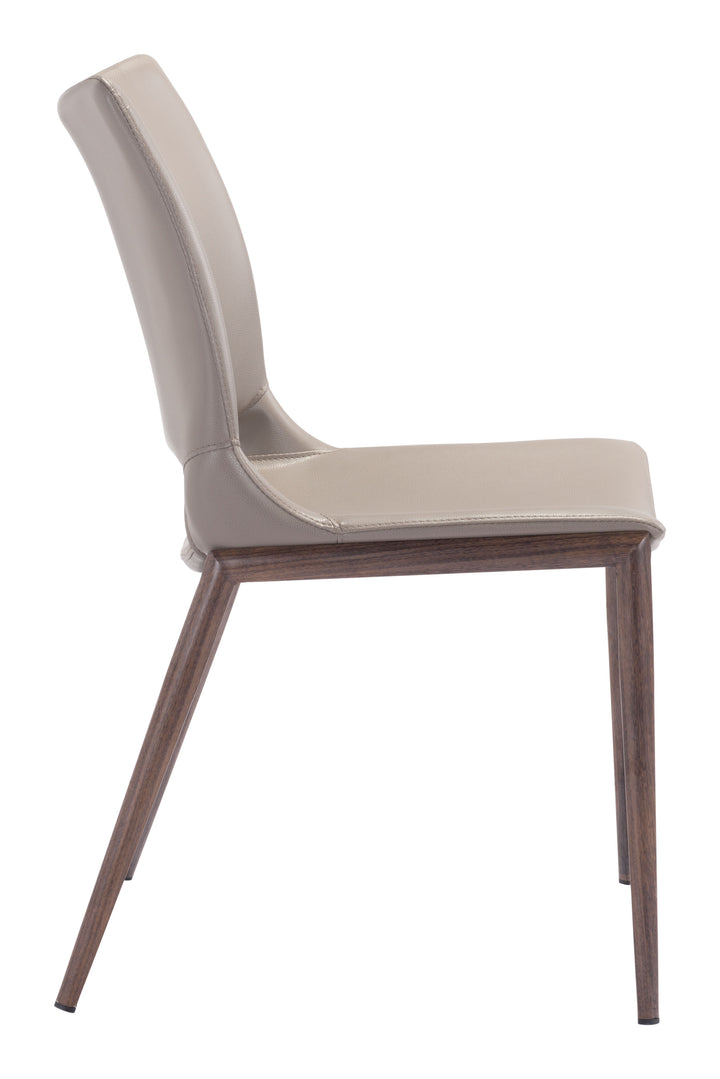 Zuo Ace Dining Chair (Set of 2) Brown & Walnut